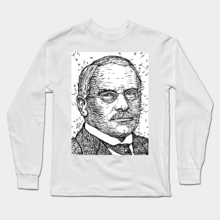 CARL JUNG - ink portrait .2 Long Sleeve T-Shirt